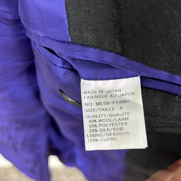 Issey Miyake Black Wool Blend Grid Blazer - Picture 13 of 16